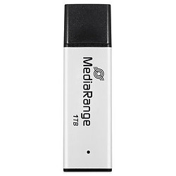 MediaRange MR1905-1 lecteur USB flash 1 To USB Type-A 3.2 Gen 1 (3.1 Gen 1) Noir, Argent
