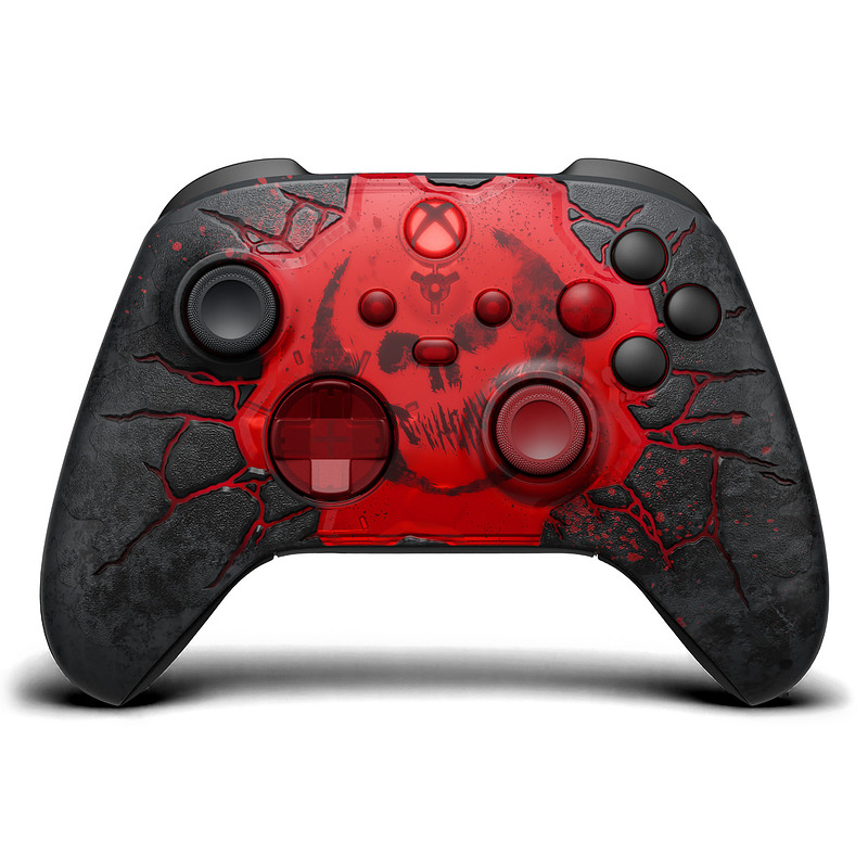 Microsoft XBOX Wireless Controller - Gears of War: E-Day Limited Edition Noir, Rouge Bluetooth Manette de jeu Analogique/Numériq
