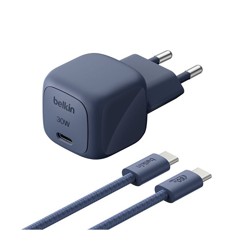 Belkin BoostCharge Ordinateur portable Bleu Secteur Charge rapide Intérieure