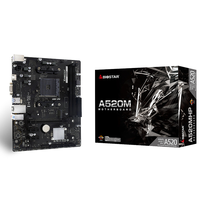 Biostar A520MHP carte mère AMD A520 Emplacement AM4 micro ATX