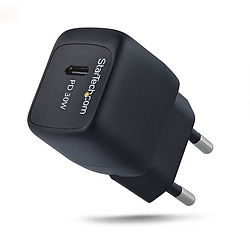 StarTech.com Chargeur Mural USB‑C 30W, Chargeur GaN Portable, Charge Rapide USB Power Delivery, GaN 5V/9V/15/20V PD, Chargeur US