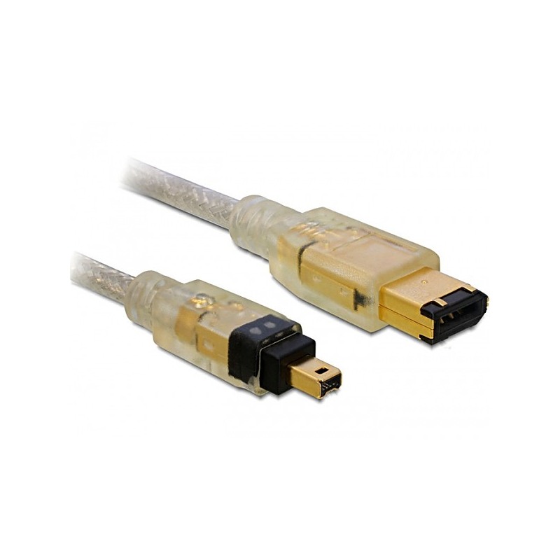 DeLOCK FireWire A/A, 2.0m 2 m 6-p 4-p Gris