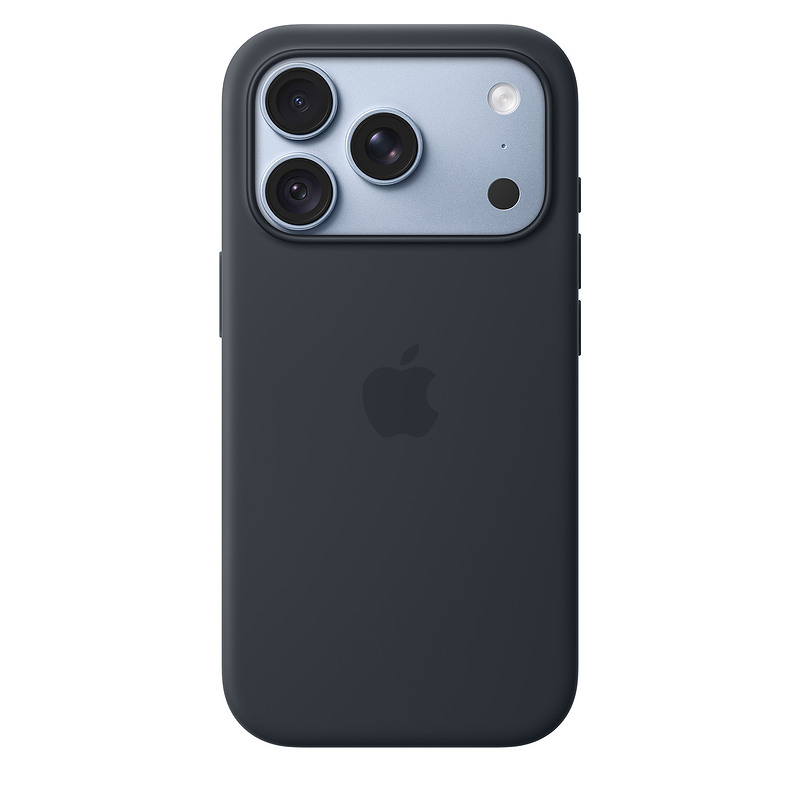 Apple Coque en silicone avec MagSafe pour iPhone 18 Pro - Bleu marine