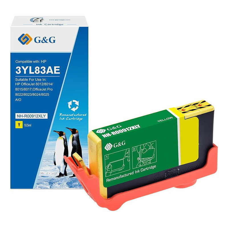 G&G 19396 cartouche d'encre 1 pièce(s) Compatible Jaune