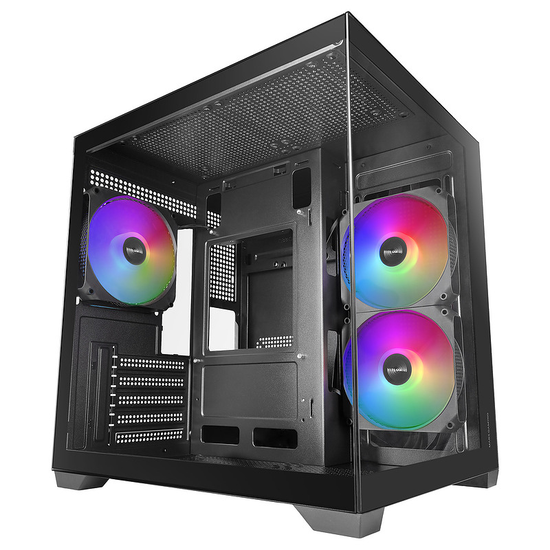 Mars Gaming MCVIEW3 boîtier Mini Tower Noir