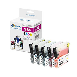 G&G 14078 cartouche d'encre 5 pièce(s) Compatible Noir, Jaune, Magenta, Cyan