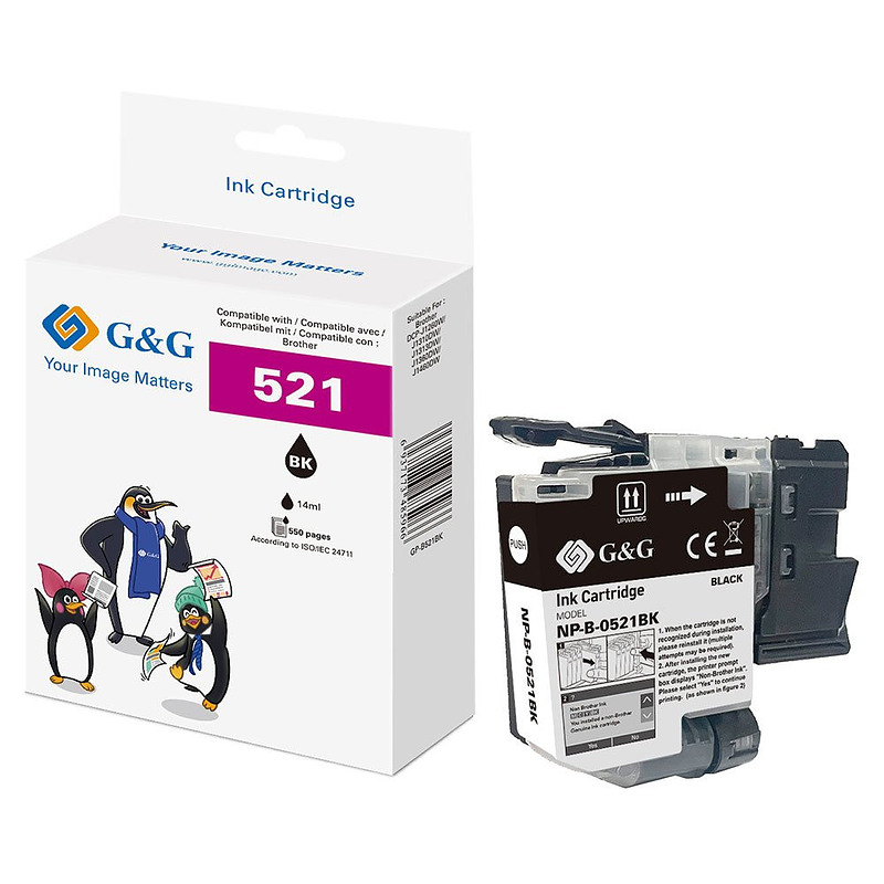 G&G 22010 cartouche d'encre 1 pièce(s) Compatible Noir