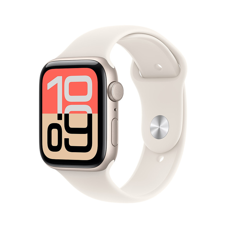 Apple Watch SE (3nd generation) OLED 44 mm Numérique 368x448 pixels Écran tactile Beige Wifi GPS (satellite)