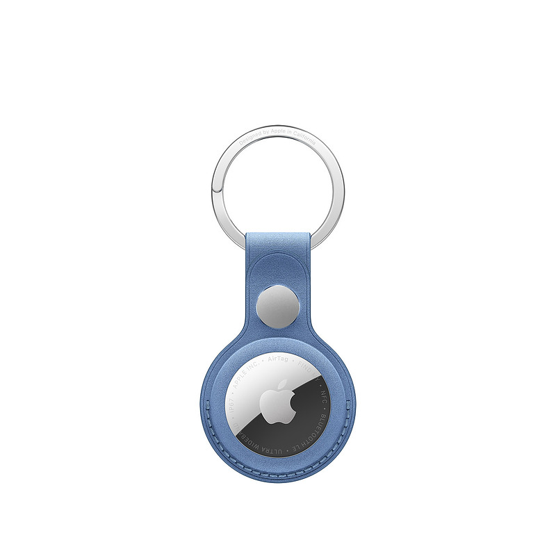 Apple Porte‑clés en tissage fin AirTag – Bleuet