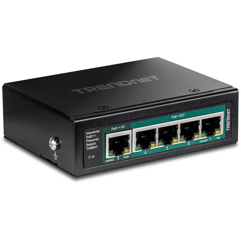 Trendnet TI-B541 commutateur réseau Non-géré Gigabit Ethernet (10/100/1000) Connexion Ethernet, supportant l'alimentation via ce