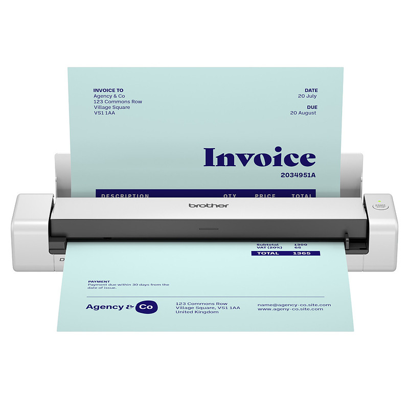Brother DS-740DE Alimentation feuille à feuille de scanner 600x600 DPI A4 Noir, Blanc