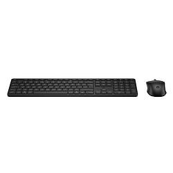 HP MultiDvcDuMdMSEKBCombo490C FR clavier Souris incluse Maison RF sans fil + Bluetooth Noir
