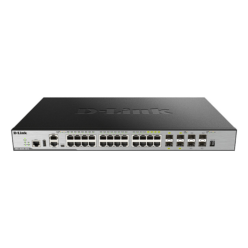 D-Link DGS-3630-28PC/SI/E commutateur réseau Géré L3 Gigabit Ethernet (10/100/1000) Connexion Ethernet, supportant l'alimentatio