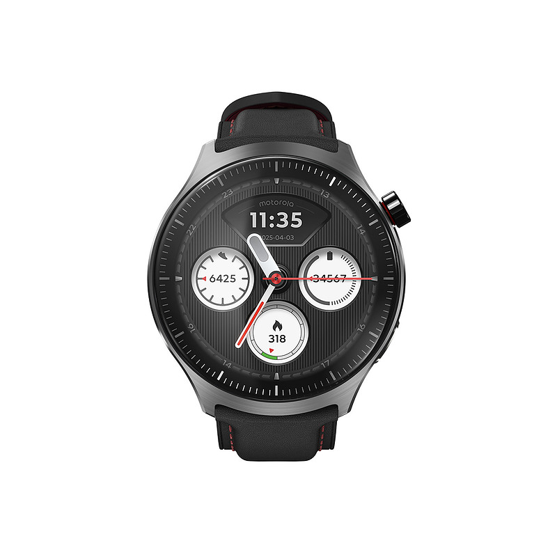 Motorola moto watch ultra 3,81 cm (1.5") P-OLED 46 mm Numérique 466x466 pixels Écran tactile 4G Acier inoxydable Wifi GPS (satel