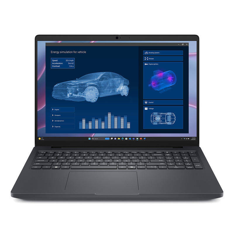 DELL Pro Max MC16255 16" AMD Ryzen AI 9 HX PRO 32 Go Noir 1 To