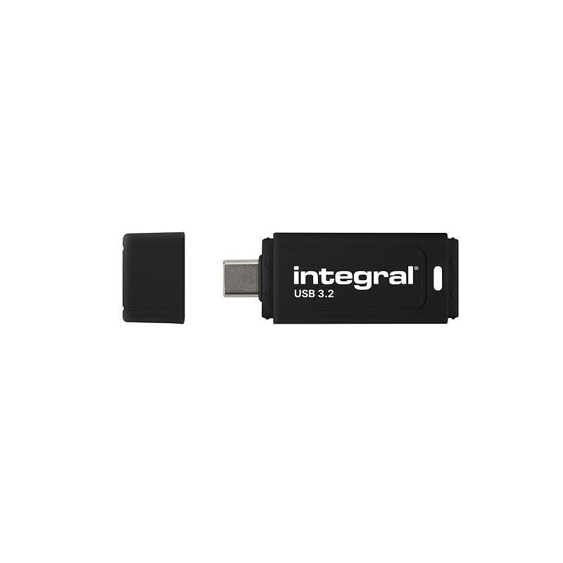 Integral Neon-C INFD64GBBLKC3.2 lecteur USB flash 64 Go USB Type-C 3.2 Gen 1 (3.1 Gen 1) Noir