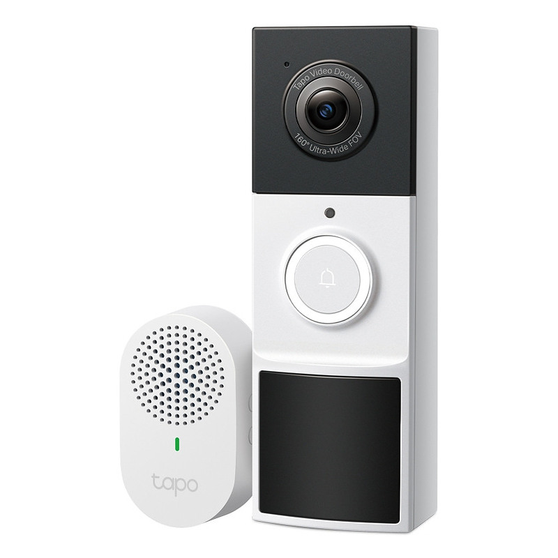 TP-Link Tapo Video Doorbell Camera Noir, Blanc