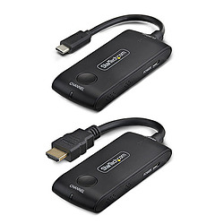 StarTech.com Extension Sans Fil USB-C vers HDMI pour Salles de Réunion et Espaces de Travail Collaboratifs, 4K 60Hz, Portée de 2