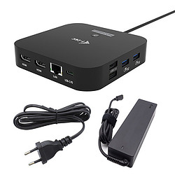 i-tec USB-C Dual HDMI Docking Station with Power Delivery 100 W + Universal Charger 100W