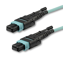 StarTech.com MPO12PL5M câble InfiniBand et à fibres optiques 5 m MPO/MTP Couleur aqua