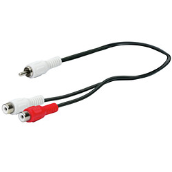 Schwaiger CIK8230533 câble audio 0,2 m 2xRCA RCA Noir