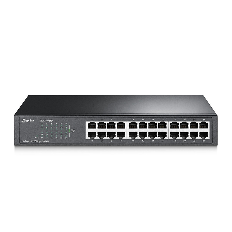 TP-Link TL-SF1024D commutateur réseau Non-géré Fast Ethernet (10/100) Gris