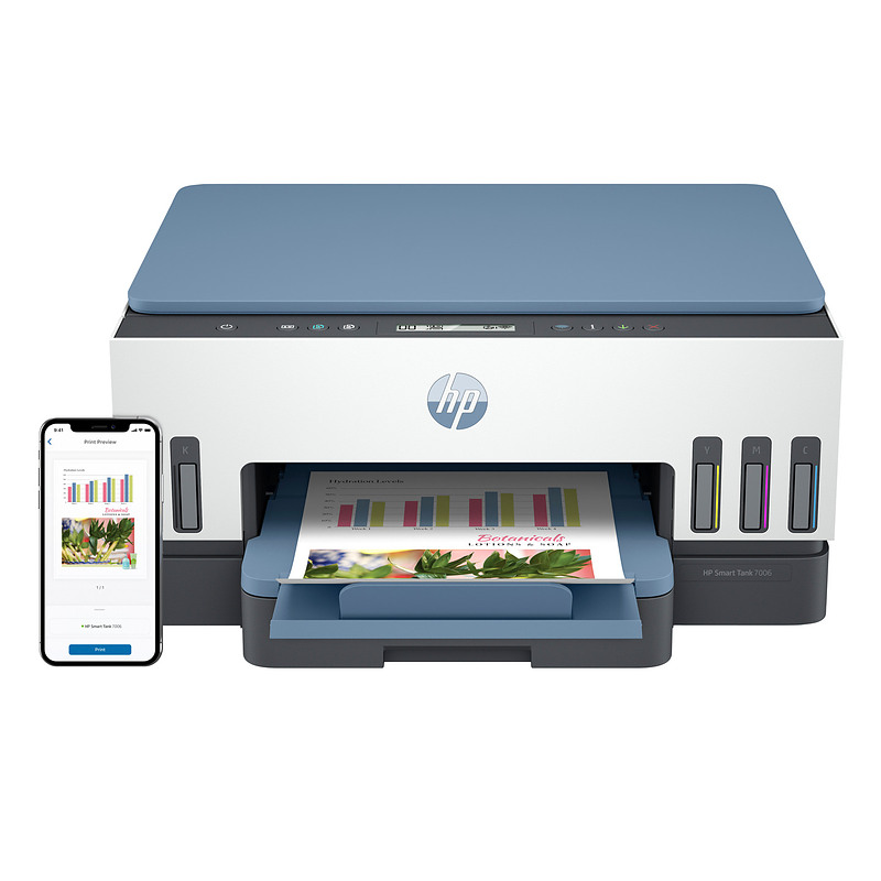HP Smart Tank 7006 SANS FIL ALL-IN-ONE COULEUR IMPRIMANTE, IMPRESSION RECTO-VERSO COPIEUR, SCANNER A jet d'encre thermique A4 Im