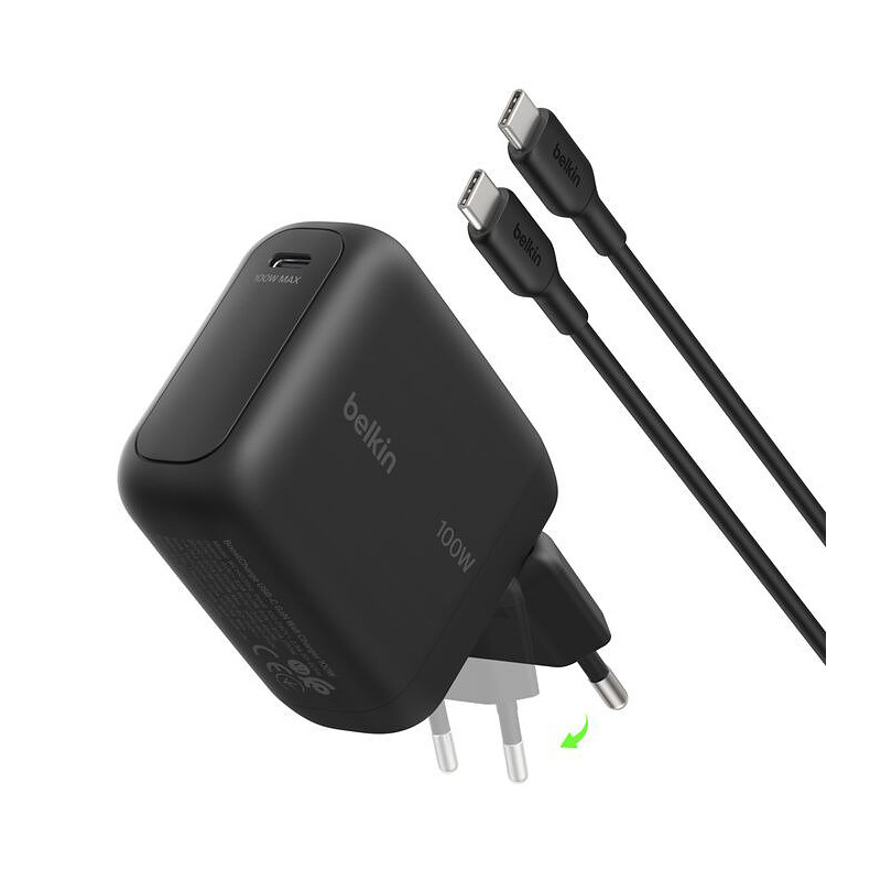 Belkin BoostCharge Universel Noir Secteur Charge rapide Intérieure