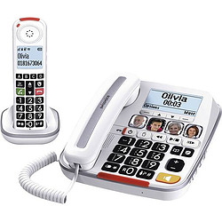 SwissVoice Xtra 3355 Combo Téléphone DECT Identification de l'appelant Blanc