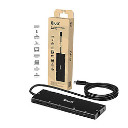 CLUB3D Hub USB-C 12-en-1 vers triple HDMI, DP 2.1, PD 3.0, 100 W, 1 m