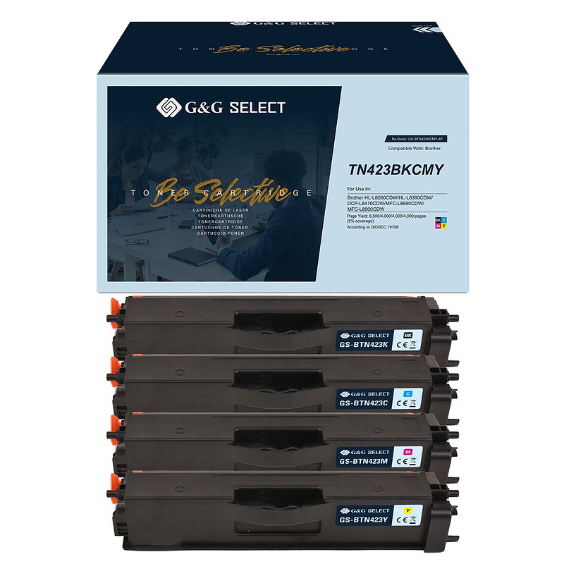 G&G 21144 Cartouche de toner 4 pièce(s) Noir, Cyan, Magenta, Jaune