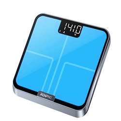 Renpho Elis Chroma Rectangle Noir, Acier inoxydable Pèse-personne électronique