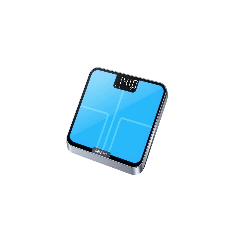 Renpho Elis Chroma Rectangle Noir, Acier inoxydable Pèse-personne électronique