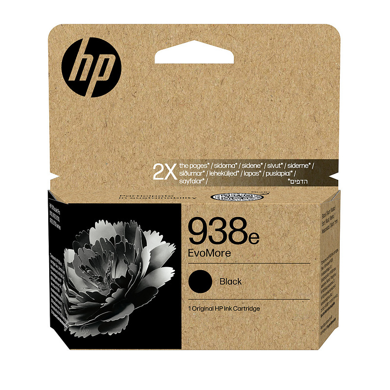HP 938e Cartouche d’encre authentique Noir EvoMore