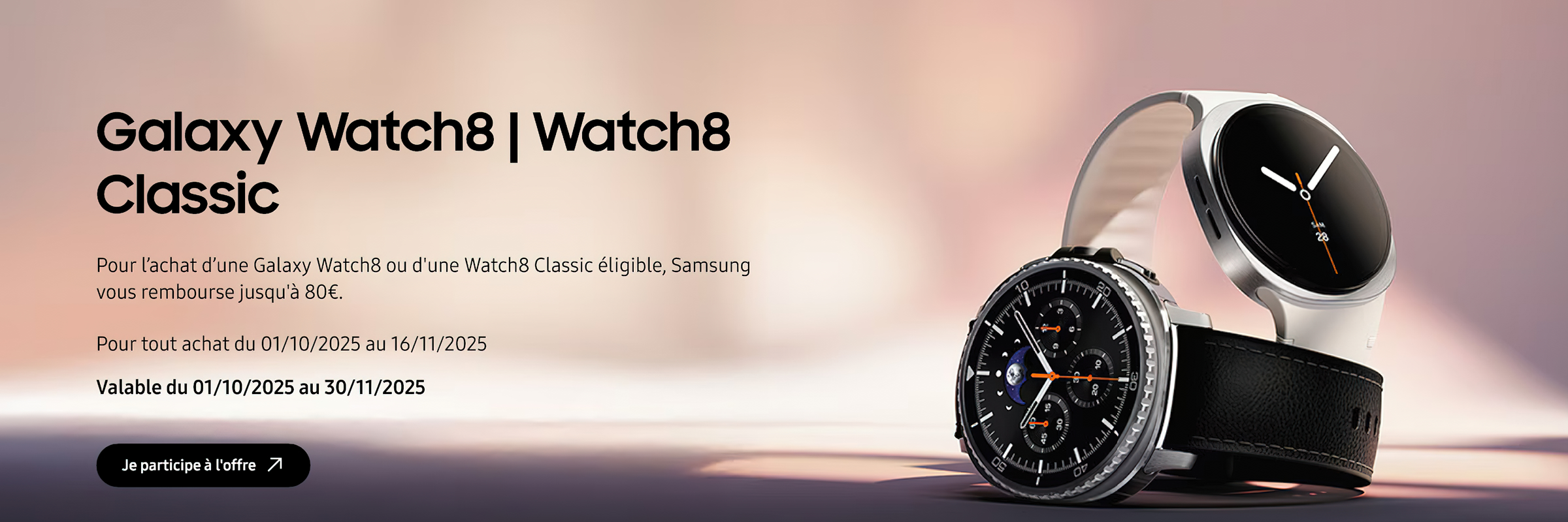 Watch 8 classic Slide background