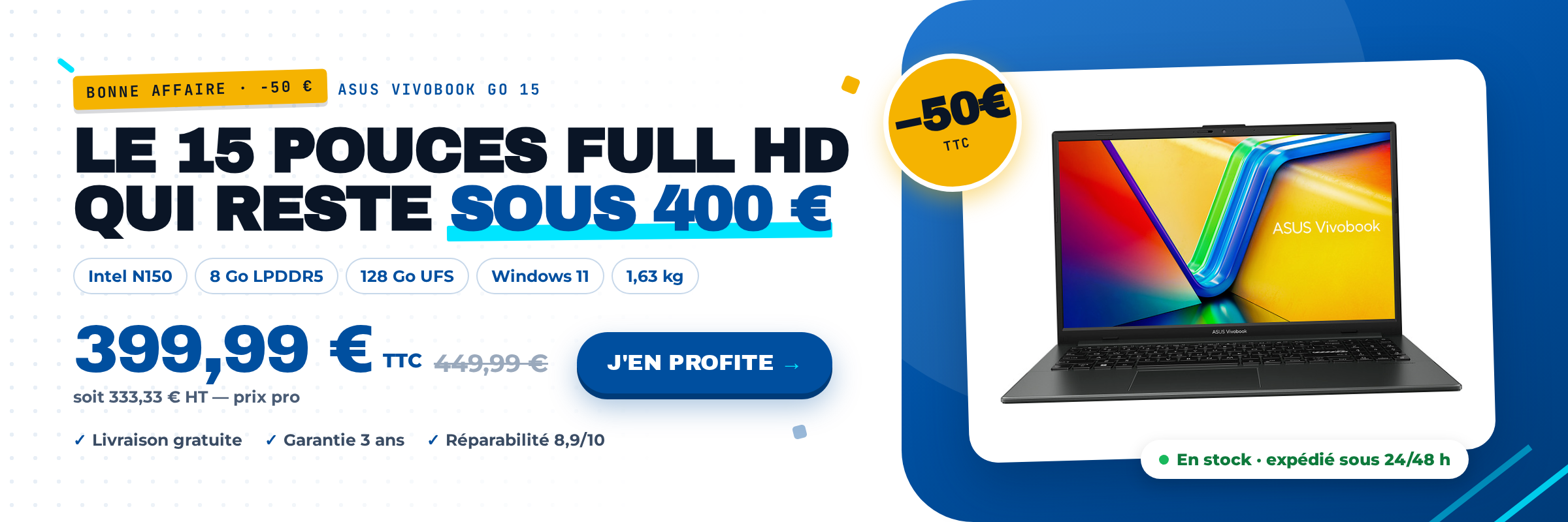 ASUS Vivobook Go - Le champion du prix Vivobook Go